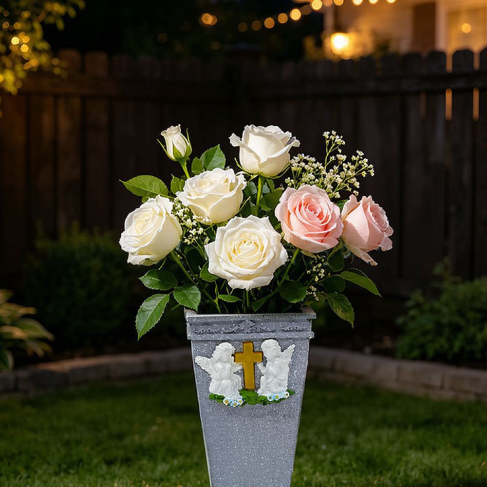 Vase Decor - Смоляная солнечная ваза в форме ангела-хранителя,
