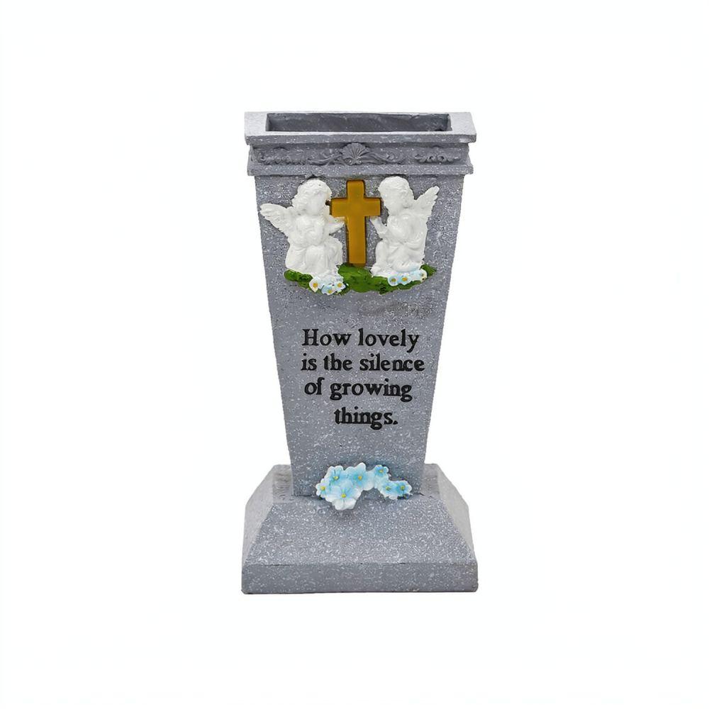 Vase Decor - Светодиодная садовая ваза-крест из смолы для