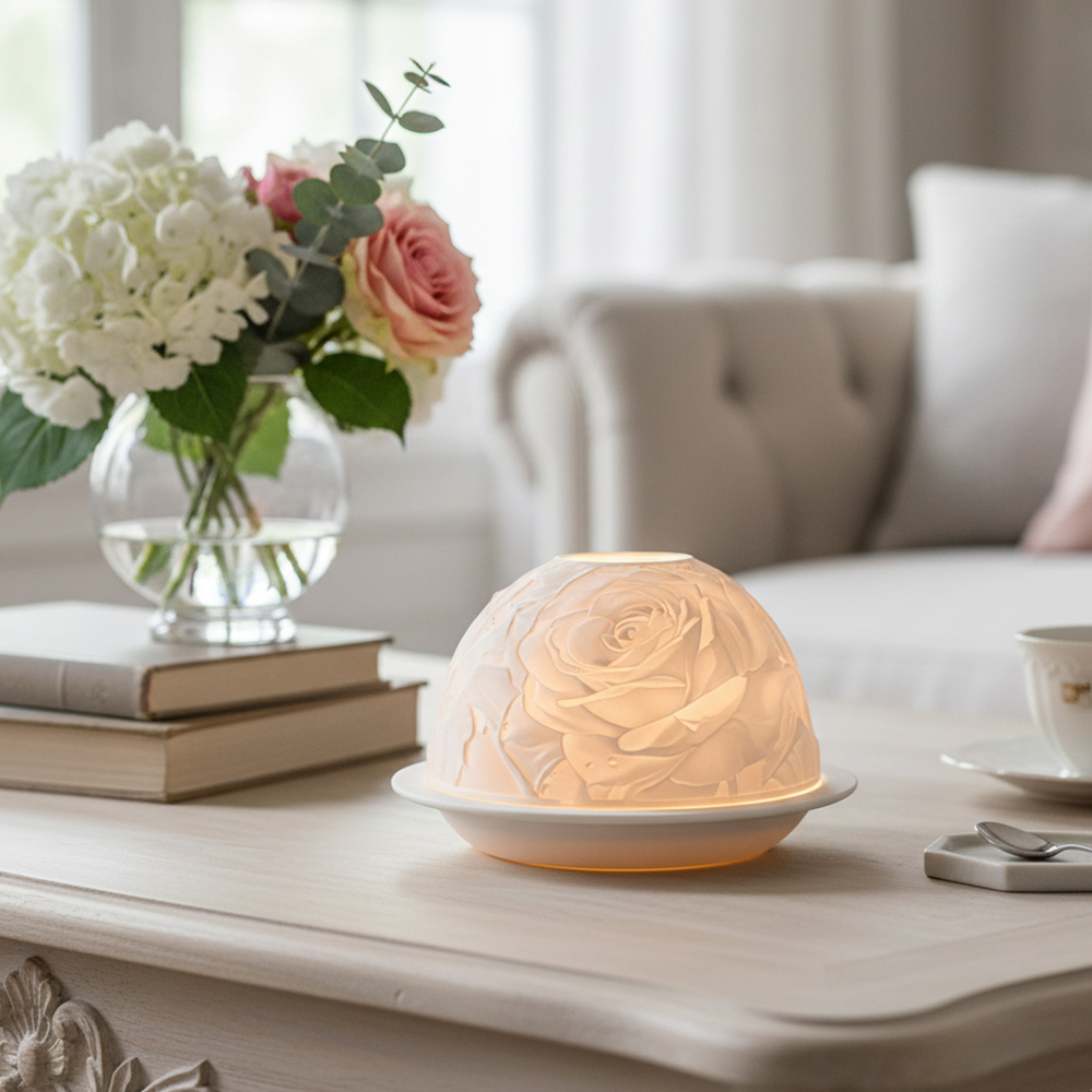 Элегантный розовый фарфоровый  – обзор и цена Candle Holder Decor