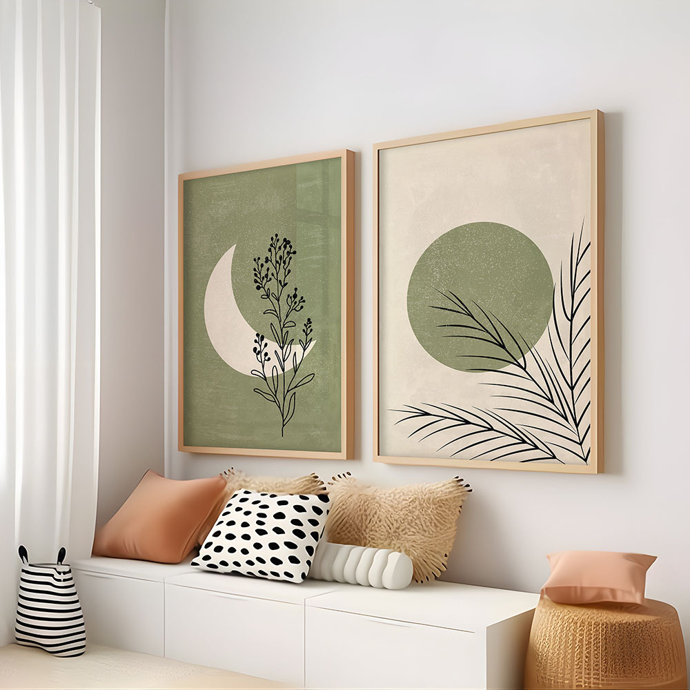 2 шт./компл. богемное растение – обзор и цена Abstract Canvas Set