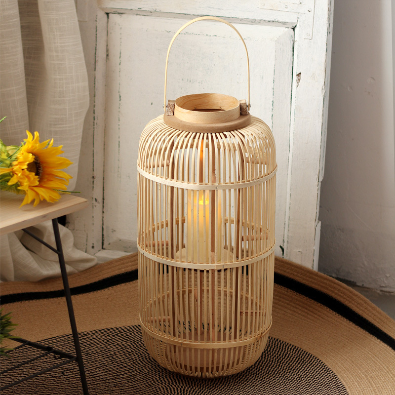 Напольный подсвечник из бамбук – обзор и цена Candle Holder Decor