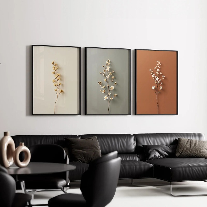 Набор из 3 безрамных картин на – обзор и цена Abstract Canvas Set